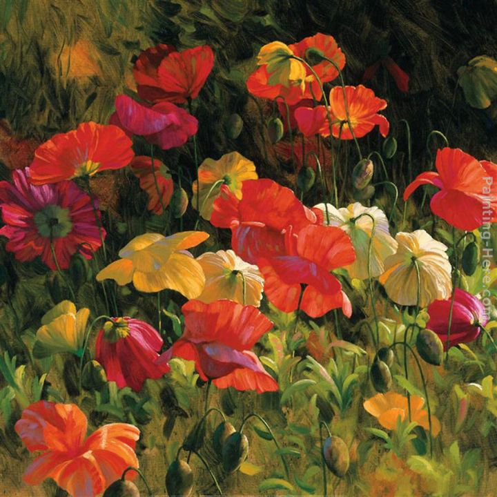 Iceland Poppies painting - 2011 Iceland Poppies art painting